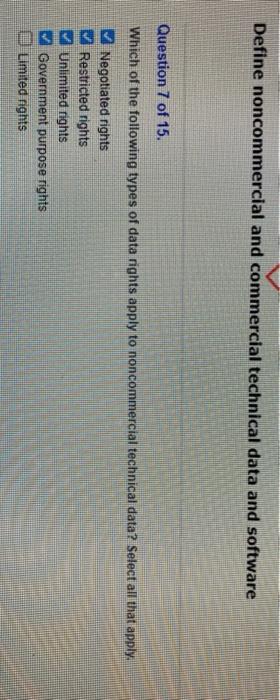 Define noncommercial and commercial technical