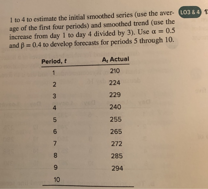 L04 7. a. Develop a linear trend equation for the