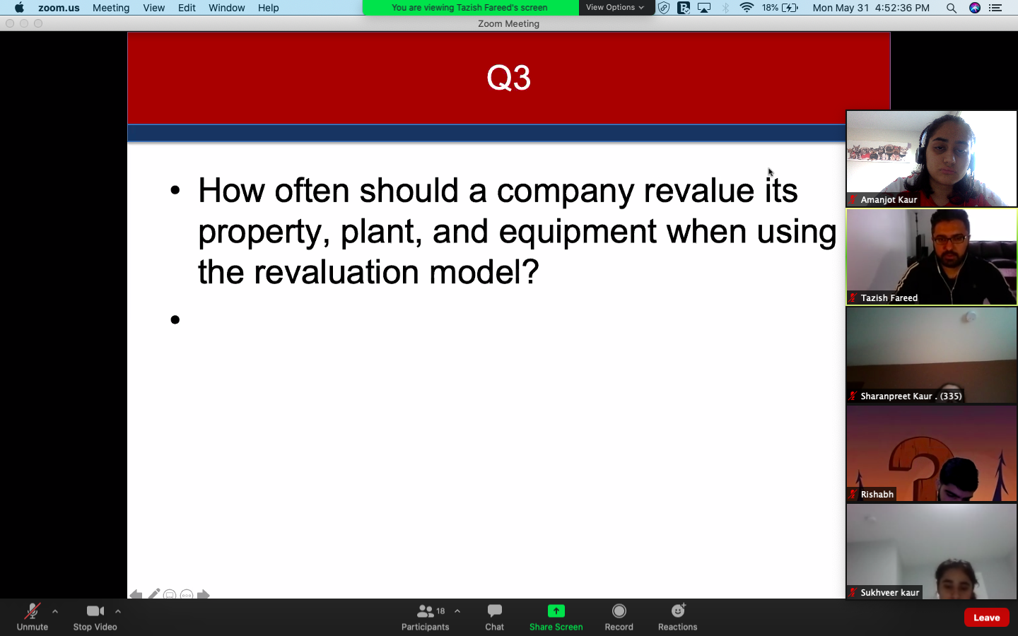 Meeting View Edit Window Help View Options @ 18%