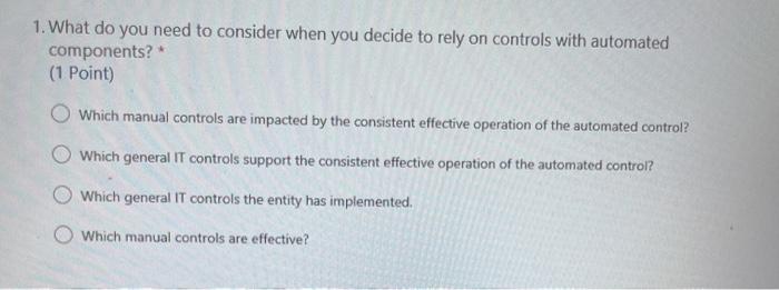 1. What do you need to consider when you decide