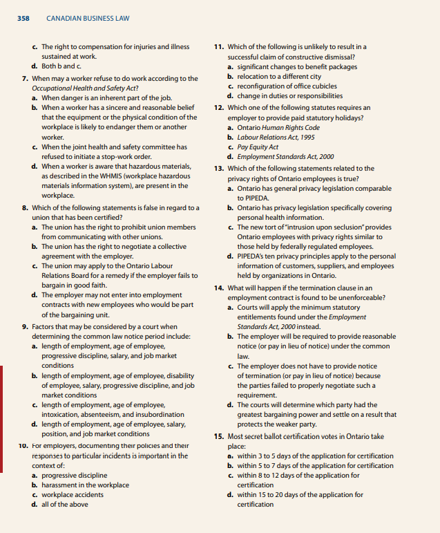 Answer all numbers and tell me which the correct