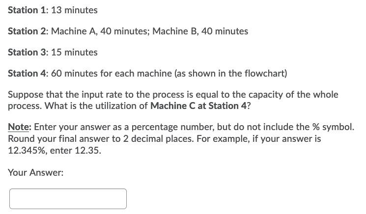 Station 2 Machine A Station 4 Machine A 60
