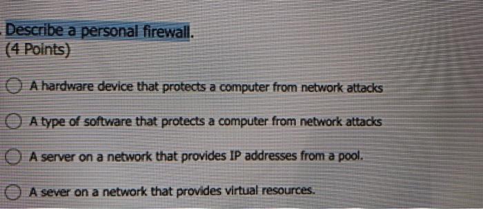 Which choice is correct? The term for an ethernet