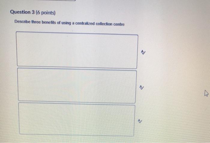 Question 1 (4 points) Identify four ways to get