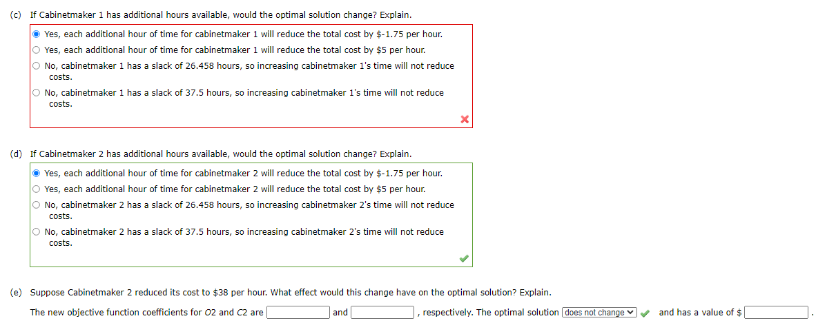 A linear programming computer package is needed.