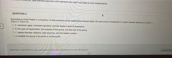 -onented approach with members who aren't yet