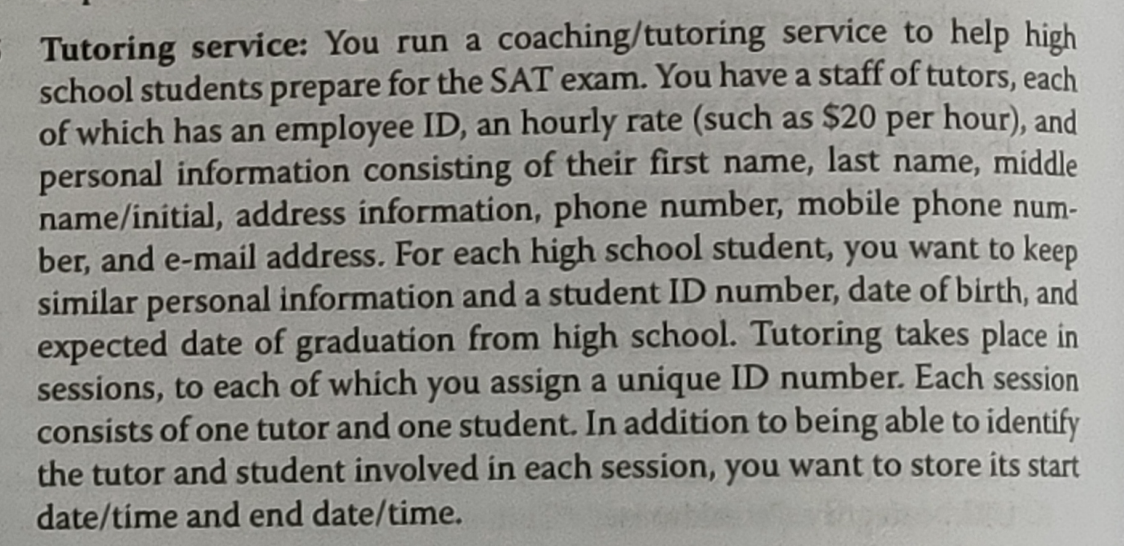 Exercises For each of the following problems,