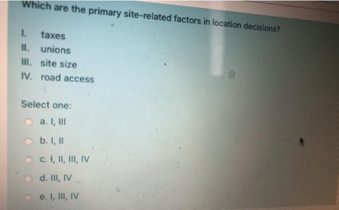 Which are the primary site-related factors in