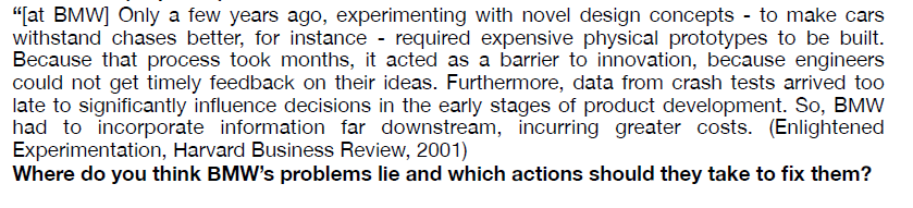 "[at BMW] Only a few years ago, experimenting