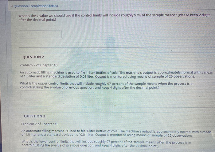 Question Completion Status: What is the z-value