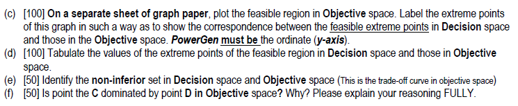 Problem 1 [800] The following multiple objective