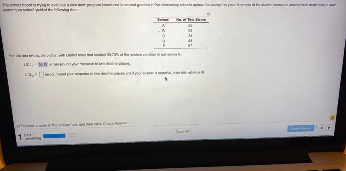 LCLc= based on chart is it within or outside= The