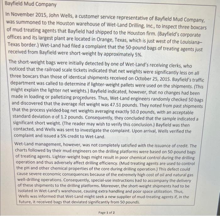 please plot the control chart for this case study