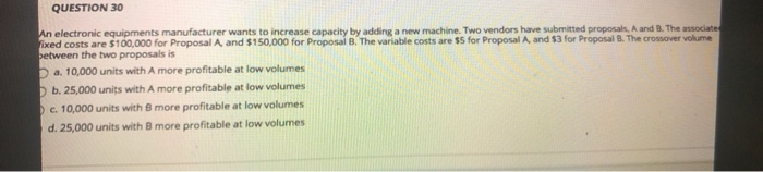 JUST DO 2 and 13 QUESTION 30 Un electronic