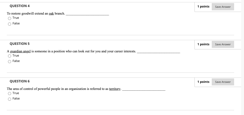 QUESTION 4 1 points Save Answer To restore