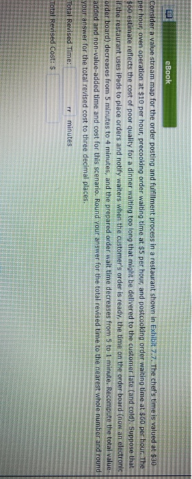 eBook Consider a value stream map for the order