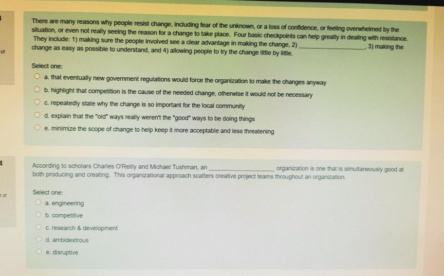 It is known as - getting work done by managing