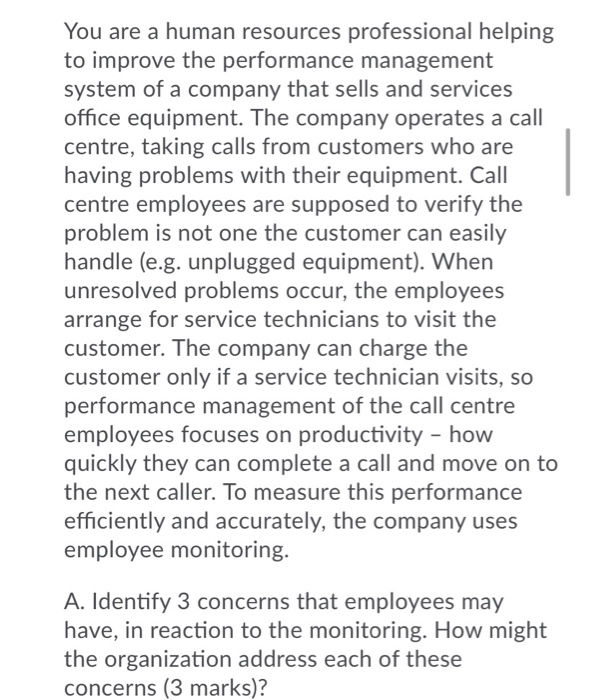 You are a human resources professional helping to