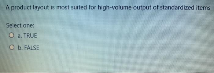 please help me with the right option 7 A product