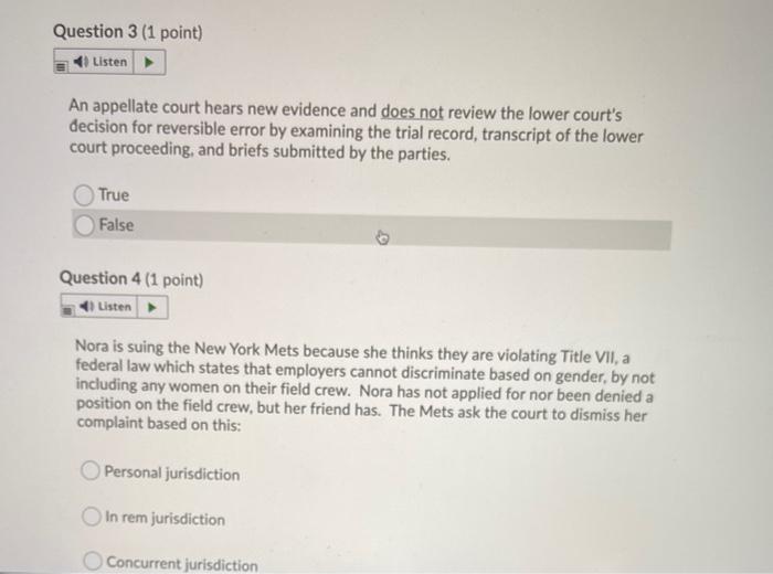 Question 1 (1 point) Listen Using decisions from