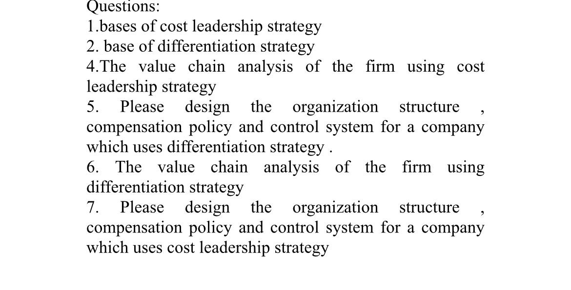 1.bases of cost leadership strategy 2. base of