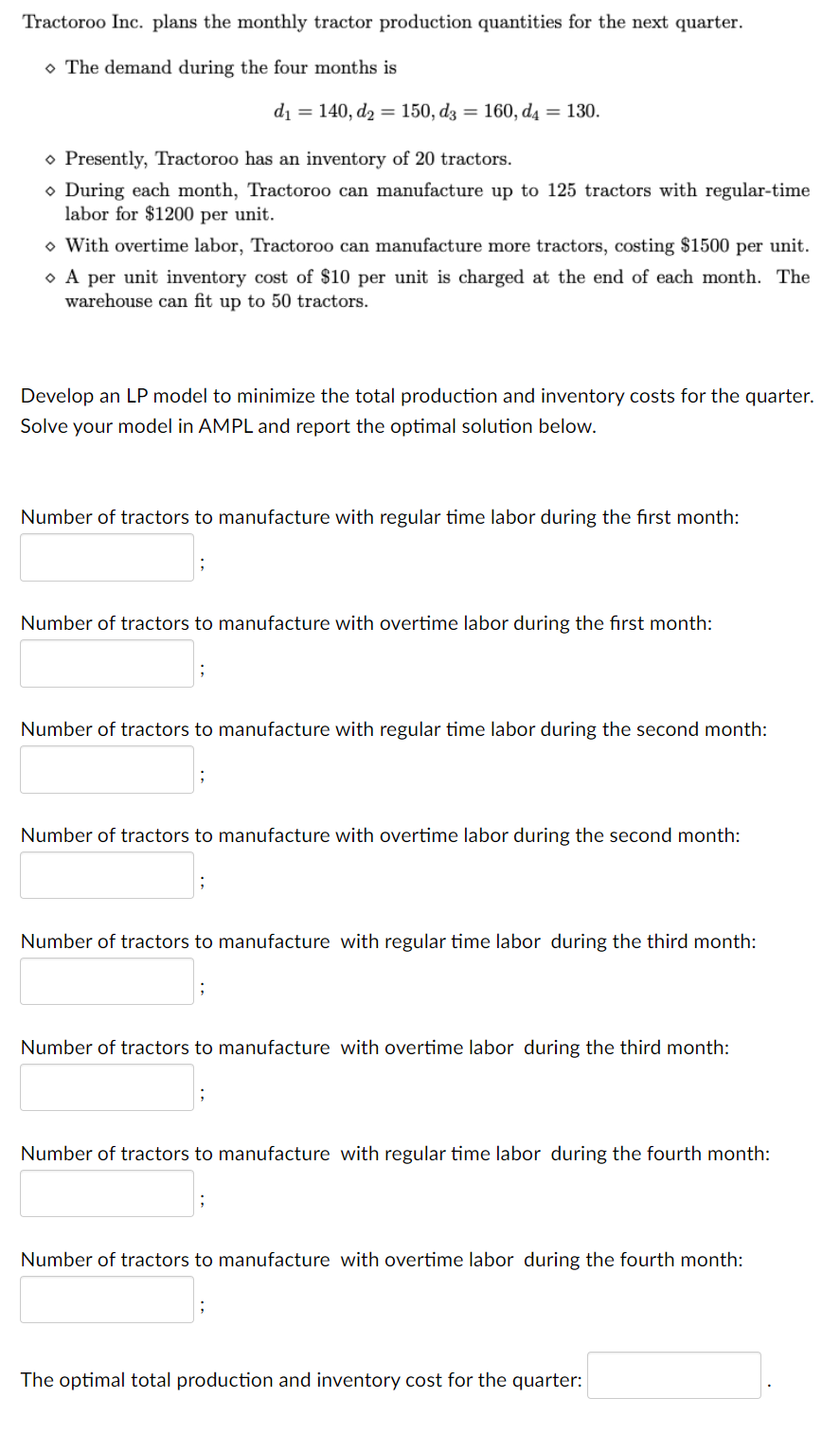 Tractoroo Inc. plans the monthly tractor