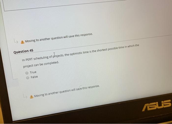 A Moving to another question will save this