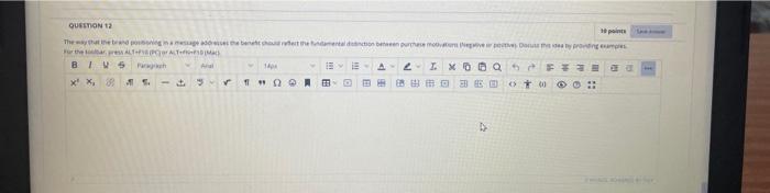 QUESTION 12 e point Then the presence ALTH BTW5