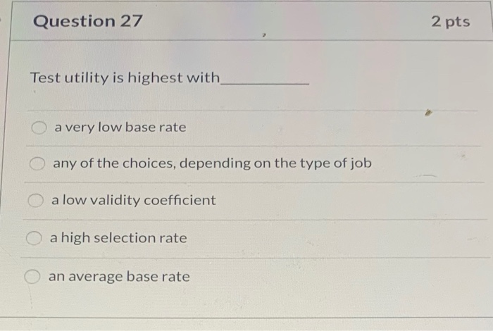 Question 26 2 pts When a company hires an