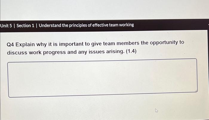 business Adminstration level 2 Q4 Explain why it