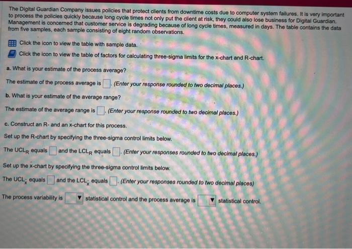 solve for a. b. c. The Digital Guardian Company