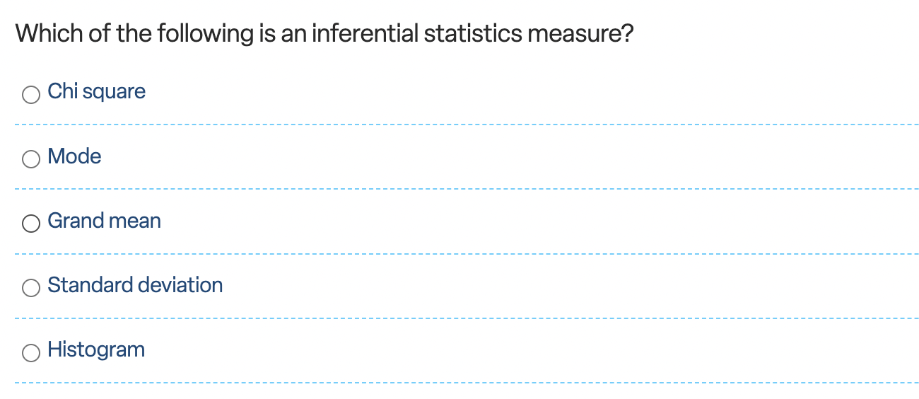 Which of the following is an inferential