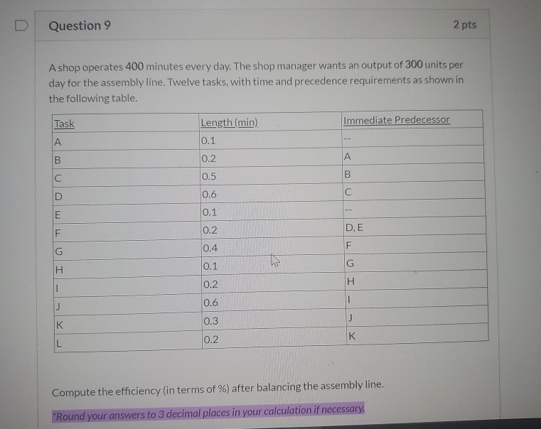 Please help solving question9 Please give me a