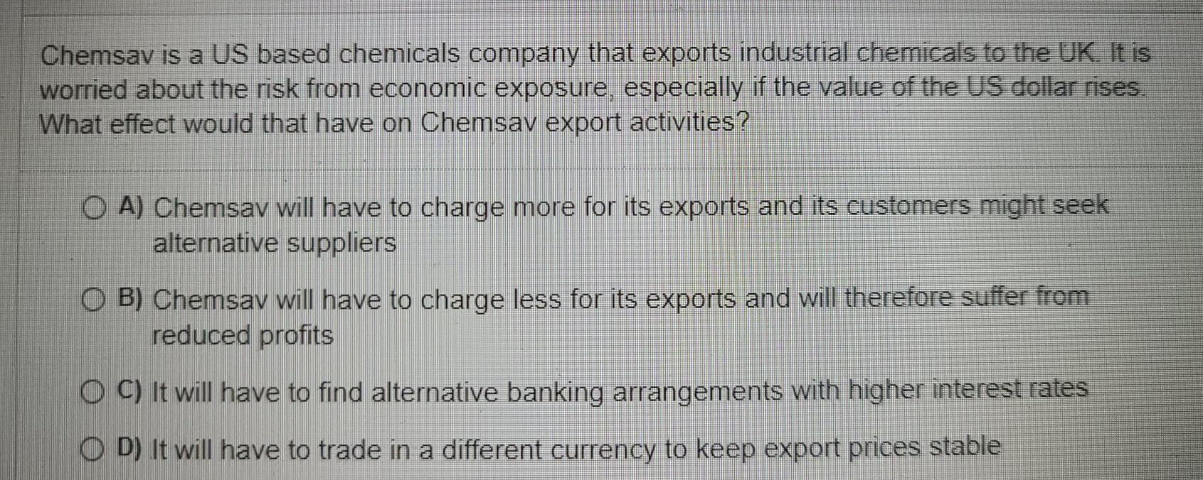 Chemsav is a US based chemicals company that