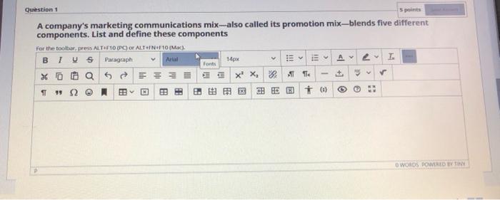 quickly please I need a short answer . Question 1