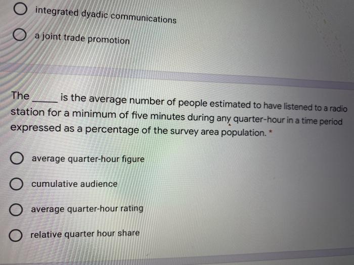 O integrated dyadic communications a joint trade