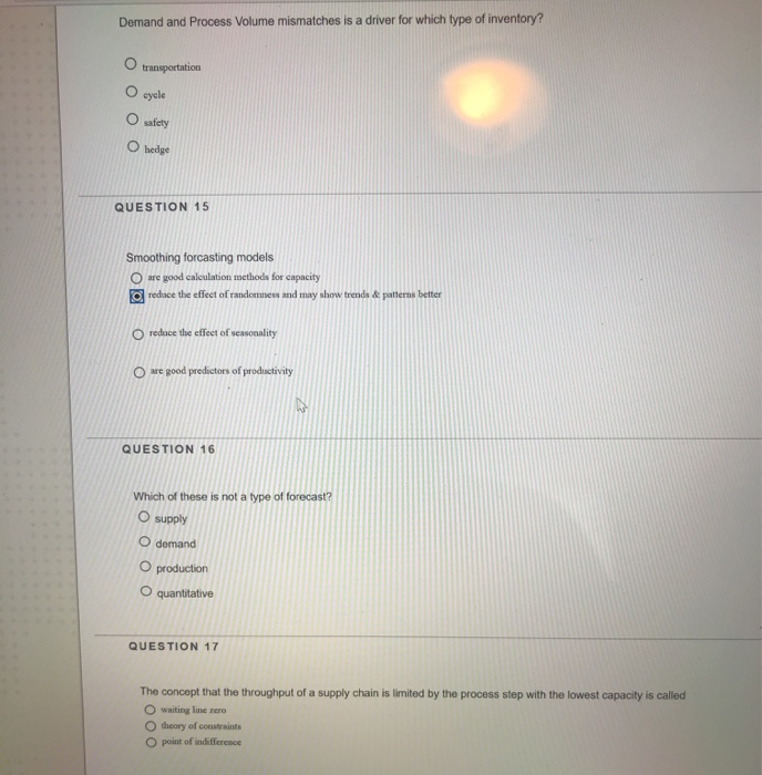 Demand and Process Volume mismatches is a driver