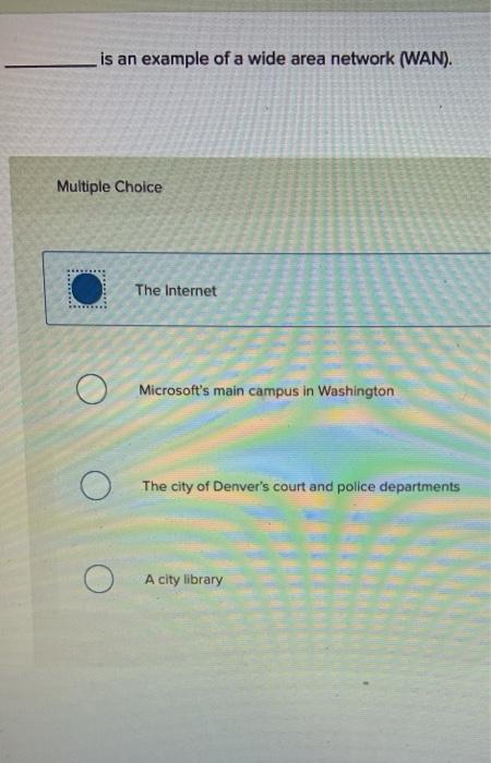 is an example of a wide area network (WAN).
