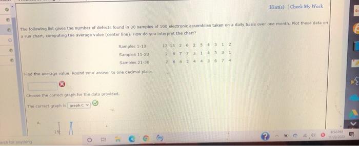 find the average value Hint(s) Check My Work The