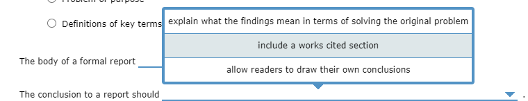 Your coworker is writing her first formal report.