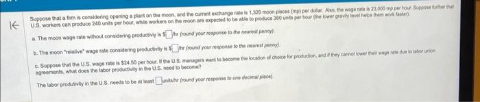 U.S. workers can produce 240 units per hour,