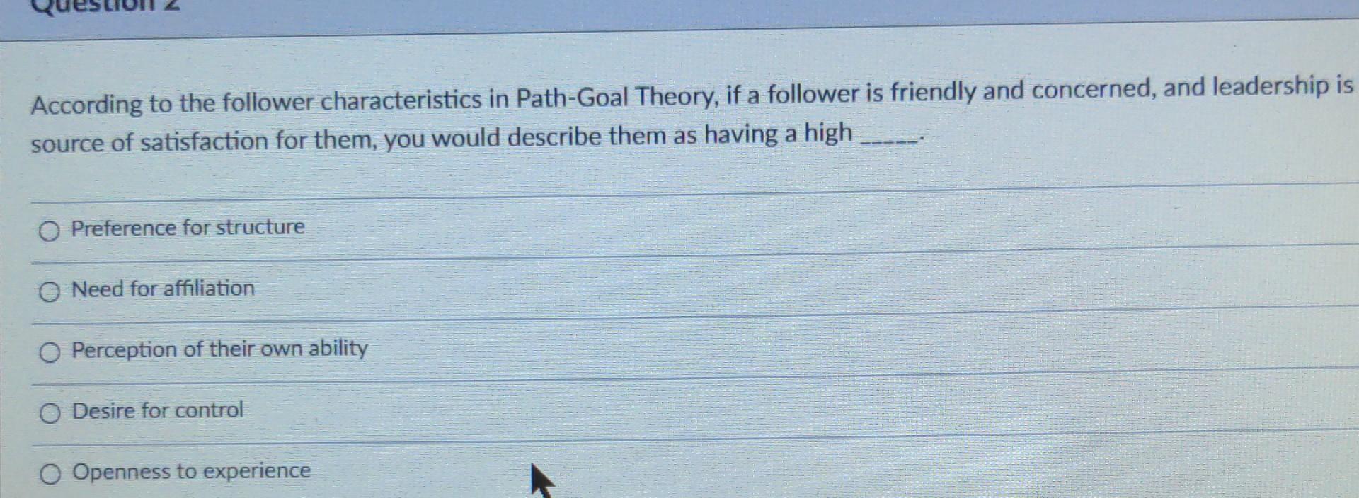 According to the follower characteristics in