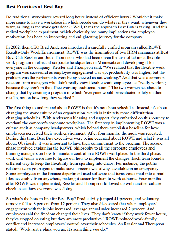 Best Practices at Best Buy Do traditional