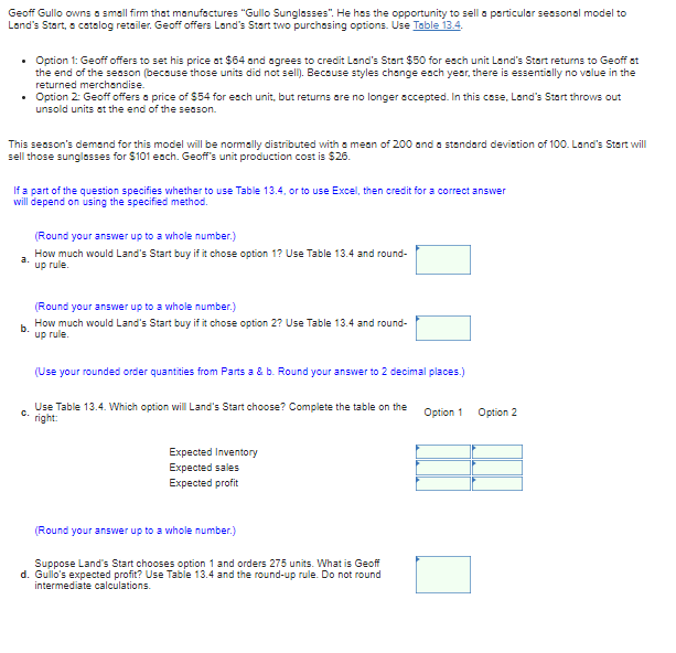 Geoff Gullo owns a small firm that manufactures