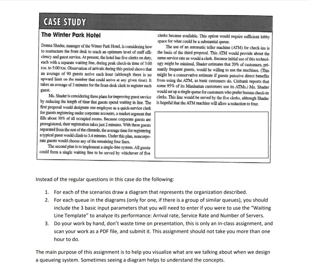 CASE STUDY The Winter Park Hotel Donna Shader,