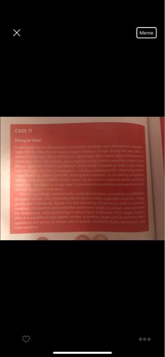 1. What should be the primary pricing objectives