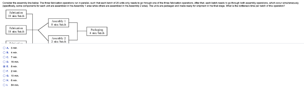 UD 18 min Consider the assembly line below. The