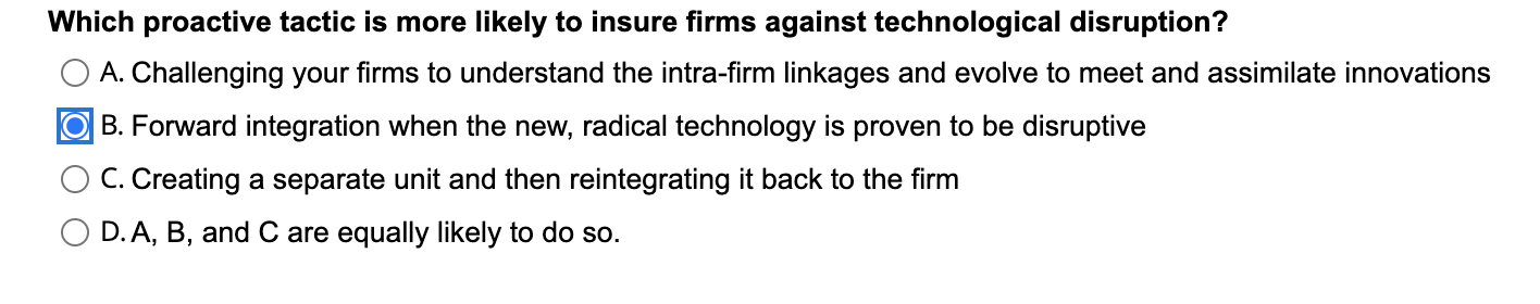 Which proactive tactic is more likely to insure