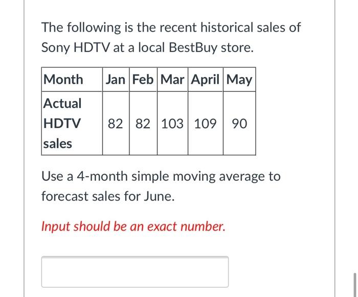 The following table lists the MAD and TS values