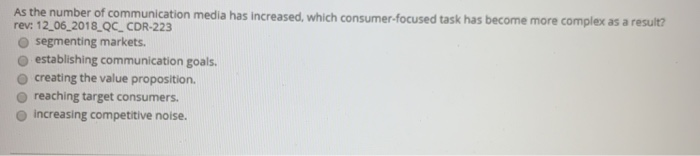 As the number of communication media has